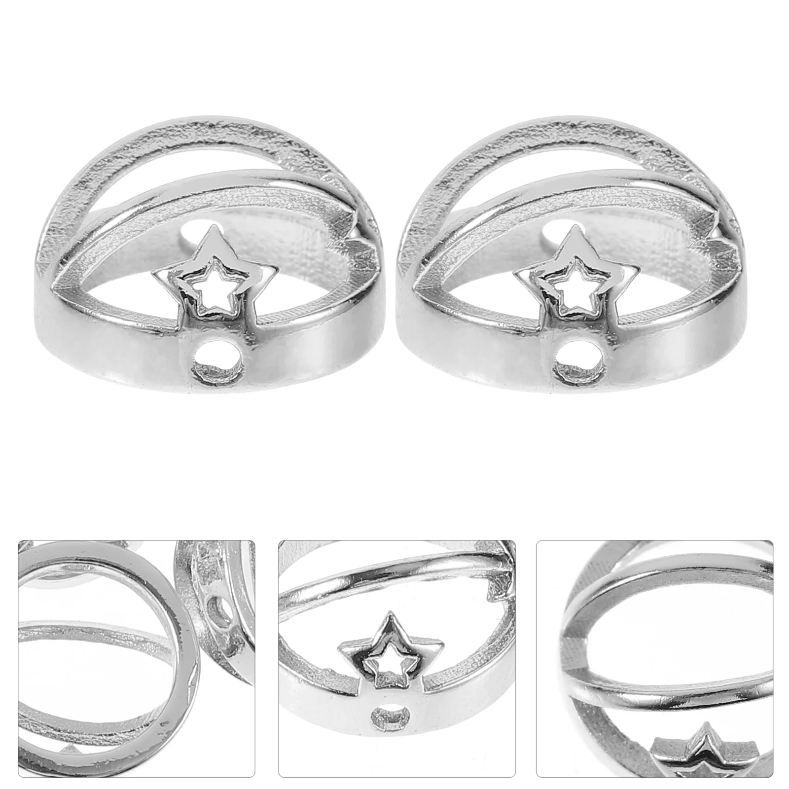 50Pcs Eye-Catching Pentagram Charms Earring Beads Jewelry Making Supplies Craft Projects Earring Making Charms