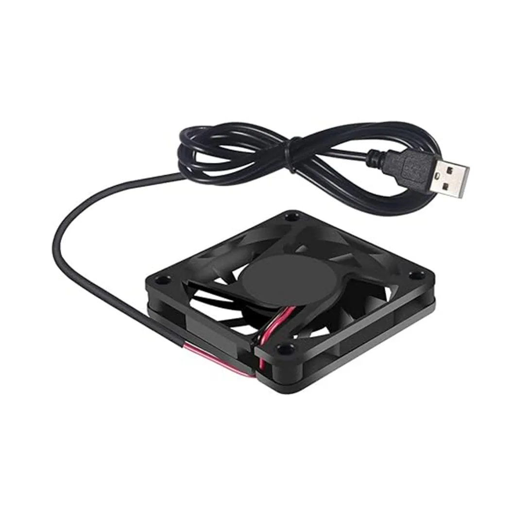 USB Fan DC 5V 8010 80MM Cooling Fan 80x80x10mm USB Cooling Fan Comptuter Case CPU Cooling Fan Laptop with Metal Grill