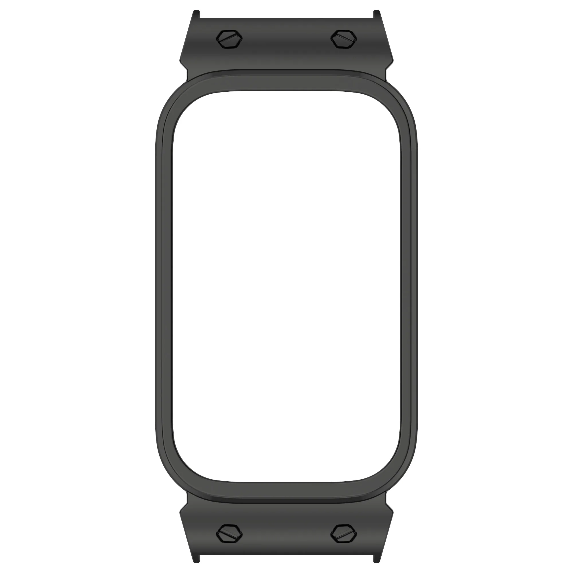 

Для Xiaomi Smart Band 9 Active / Redmi Band 3 Корпус для часов Рамка из цинкового сплава Работает с ремешком для часов 18 мм - черный