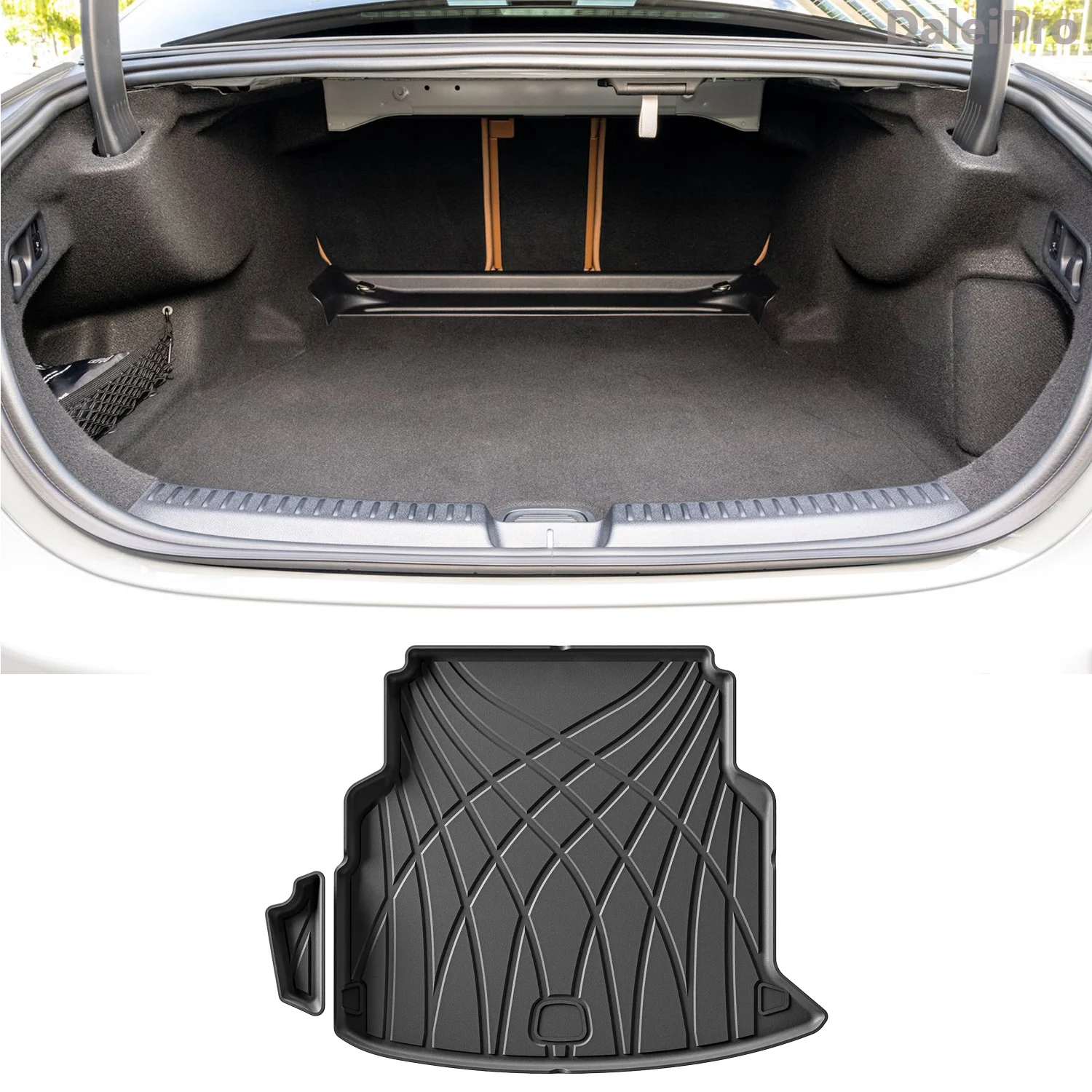 For Mercedes-Benz E Class W214 2024 2025 Trunk Mats All Weather Cargo Liner Custom Fit Cargo Cover 3D TPE Mats Car Accessories