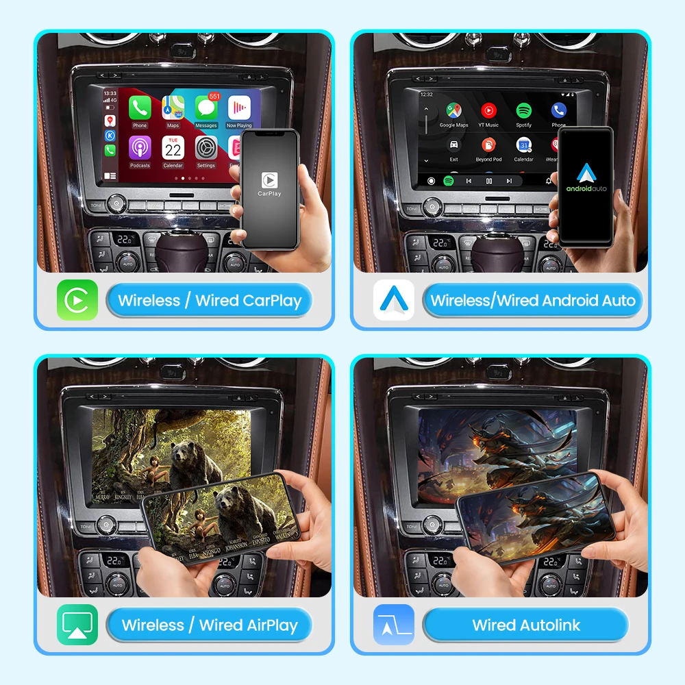 Joyeauto Wireless CarPlay Interface For Bentley Flying Spur Continental 2012-2017 Android Auto Mirroring Retrofit Car Play IOS26