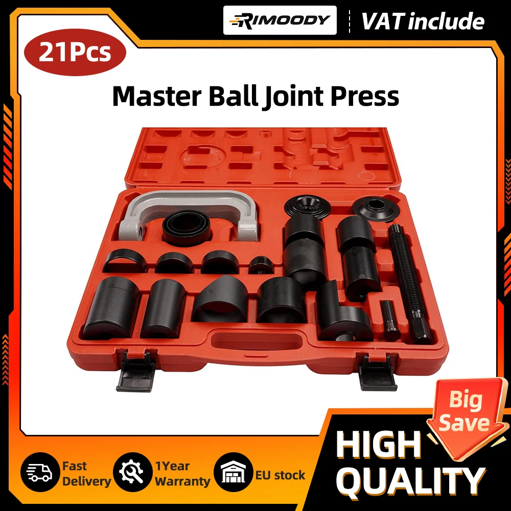 Kit d'outils de presse pour rotules Podofo 21 pièces, extracteur de rotules automobile avec étui pour réparation automobile
