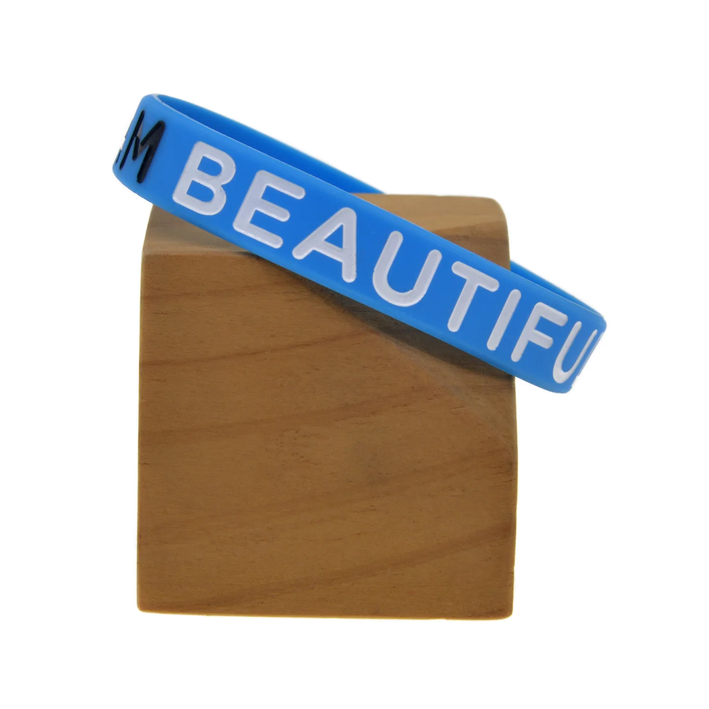 1 Stück/5 Stück „I AM ME“-Armband aus Silikon mit positiver Botschaft, zur Unterstützung der psychischen Gesundheit. – Detail 6