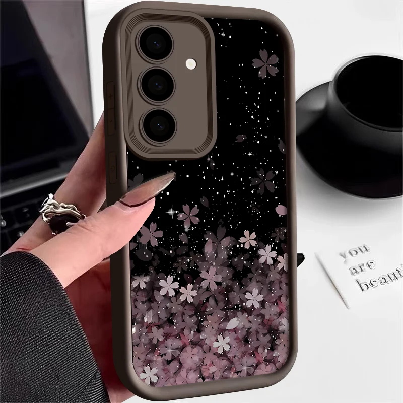 Kirschblüten-Silikonhülle für Samsung Galaxy S25 S26 S24 S23 Ultra S24 S26 FE A57 A17 A18 A55 A37 A15 A16 A56 5G TPU-Cover – Detail 8