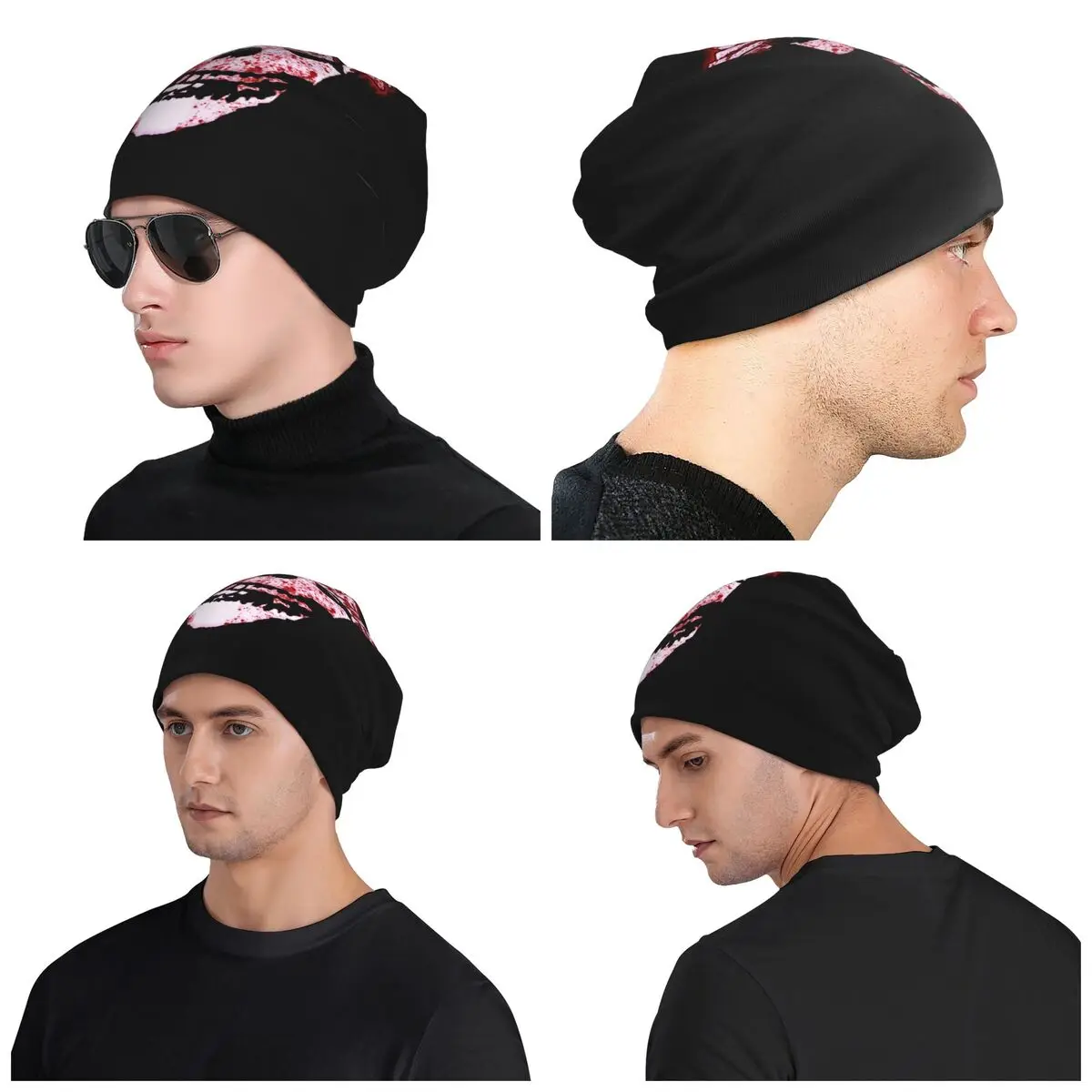 Misfits Skull Skullies Beanies 모자 따뜻한 가을 겨울 야외 모자 니트 보닛 모자 남성 여성 성인용