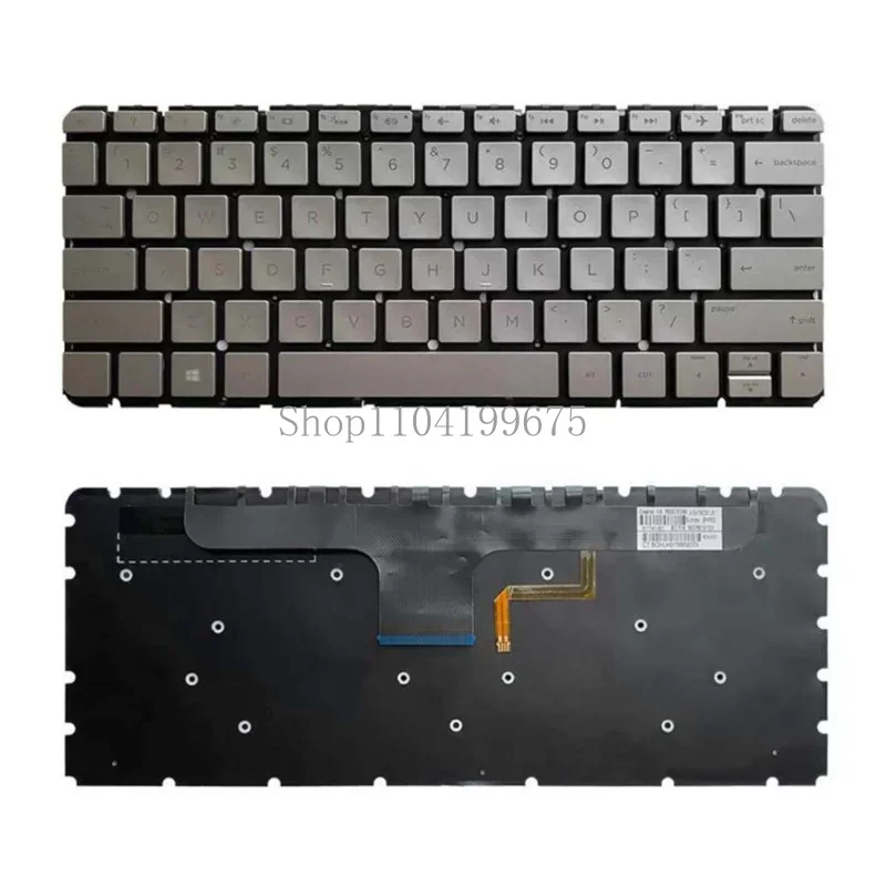 

Клавиатура ноутбука HP Envy 13-AB 13-ab016nr TPN-I127 White Golden с подсветкой в США