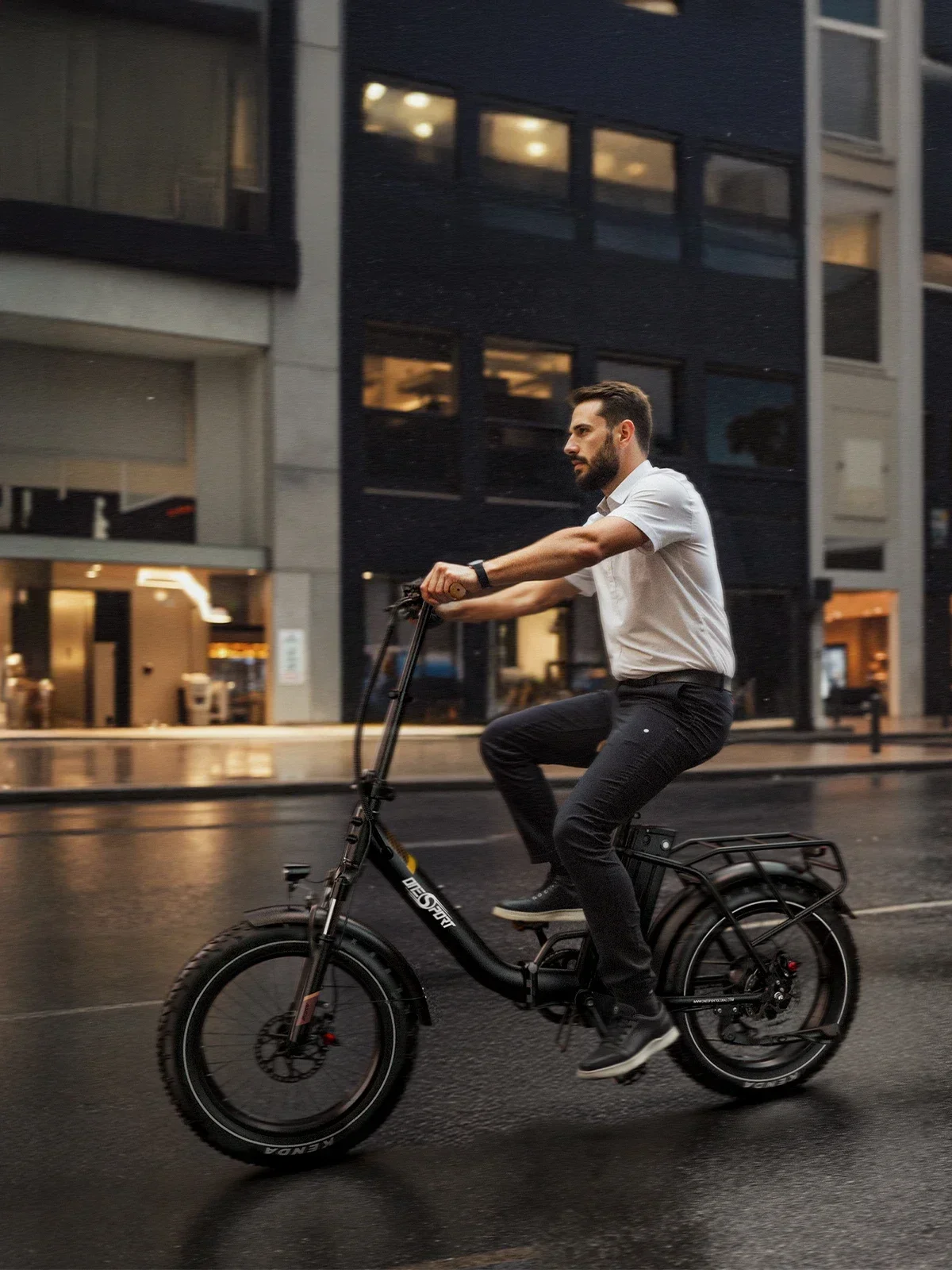 ONESPORT OT16 MAX Elektrofahrrad für Erwachsene, 48V 18Ah City Commuter E-Bike, 20 Zoll Fat Tire All-Terrain Elektrofahrrad