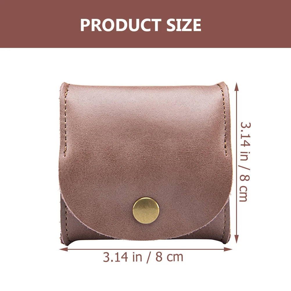 محفظة تغيير صغيرة عصرية للعملات المعدنية، سماعة أذن صغيرة، حقيبة تخزين نقدية، ملمس متين، سطح أملس، محمول متعدد الوظائف