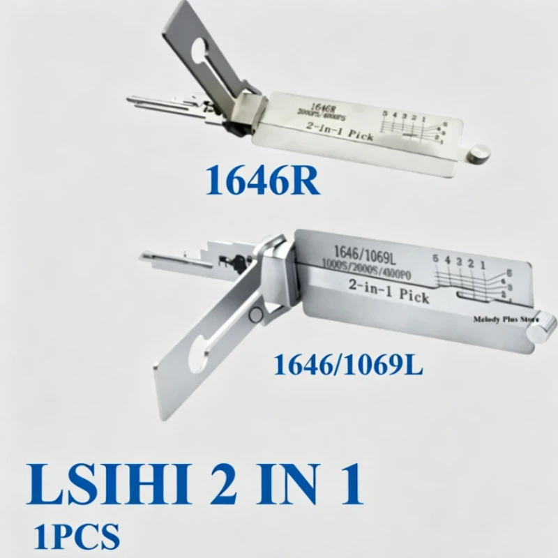 1PCS 2026 Classic Lishi 1646/1646R 2-in-1 Key Way Entry Tool for National CompX C9200 C8700 1646 1069L Mailbox Lock Decoder Tool