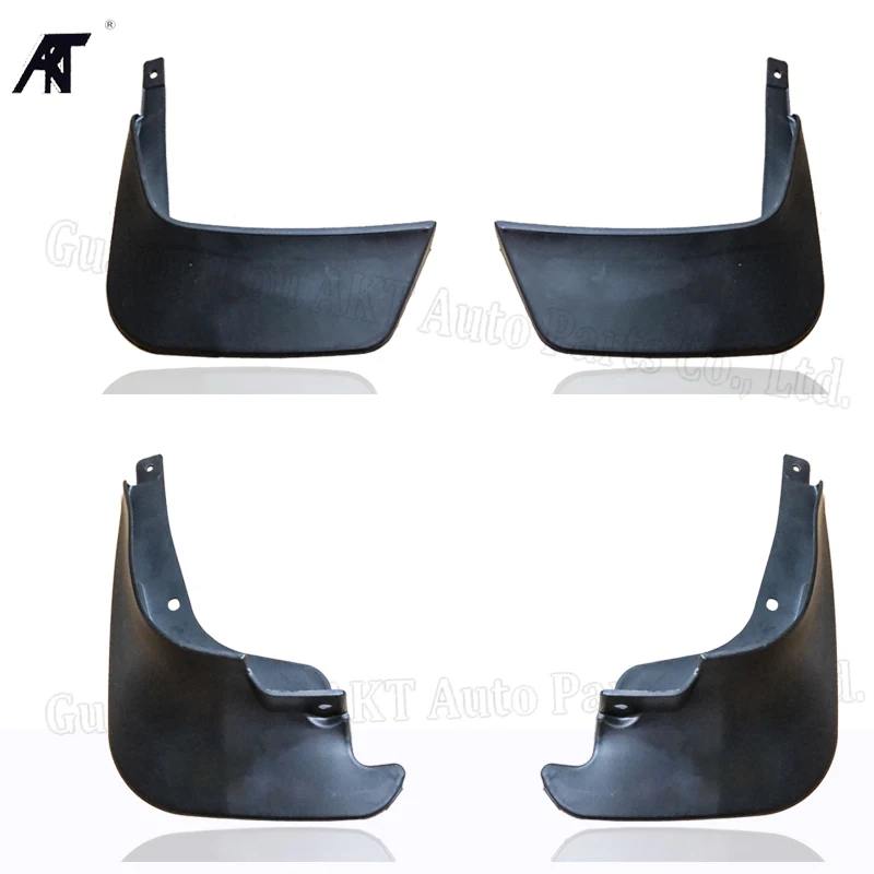 Black Front &Rear Mud Fender Flaps Splash Guard Mudflaps Mudguard Cover Trim For Toyota Vitz 2003 -on Mud Flap