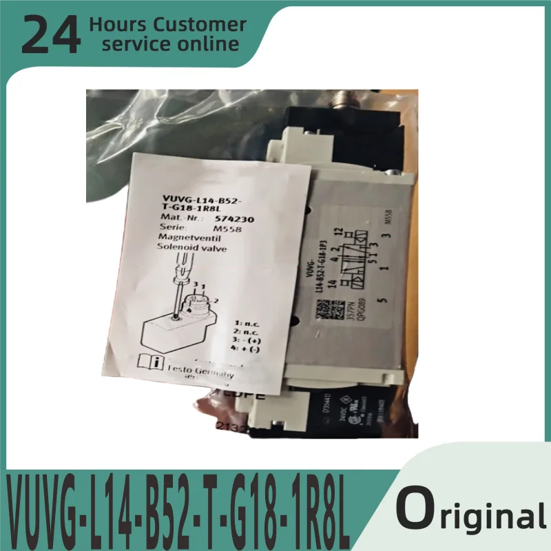 

Совершенно новый оригинальный электромагнитный клапан VUVG-L14-B52-T-G18-1R8L 574230