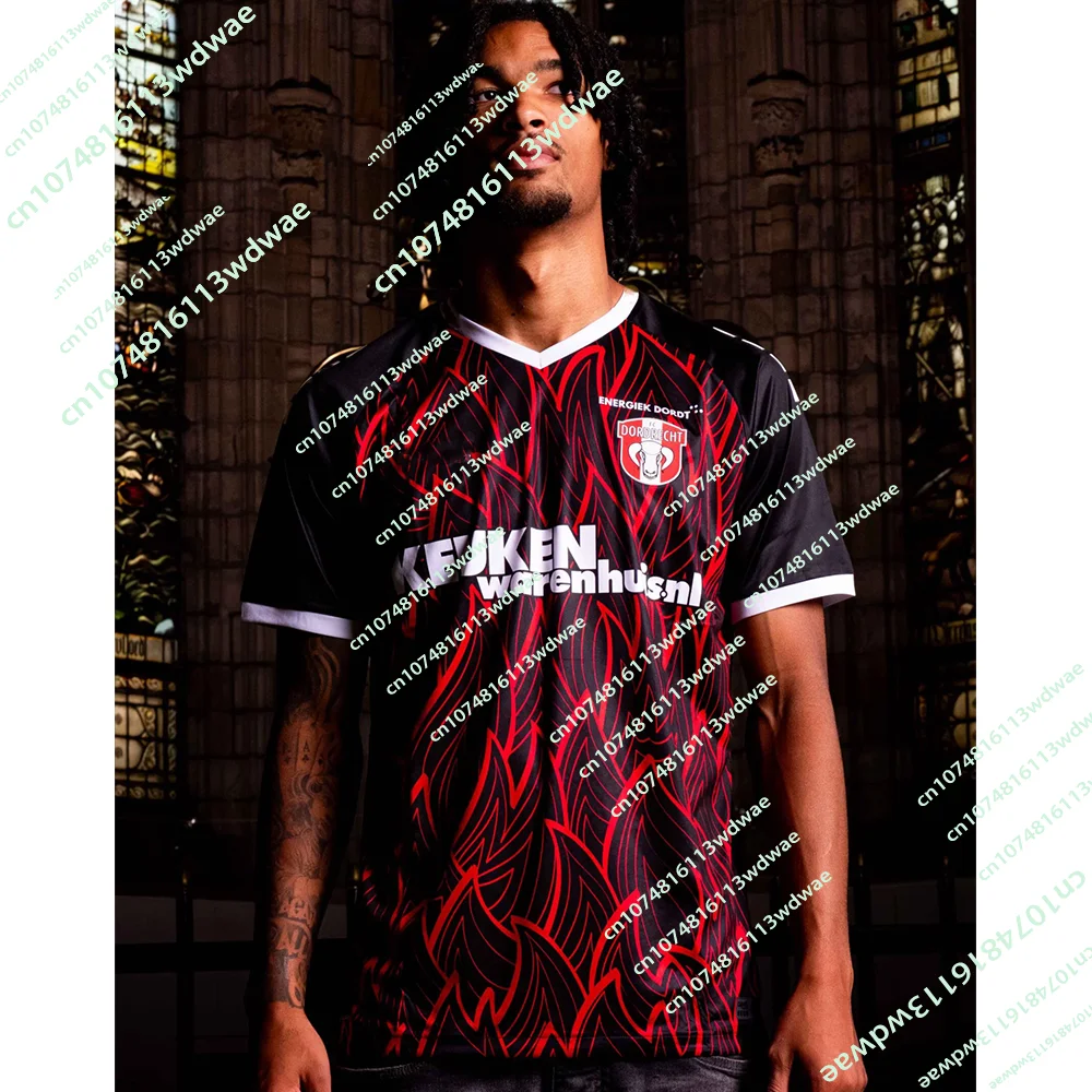 New Arrival 2026 Netherlands FC Dordrecht Football Jersey Mens T-Shirt 3D Printed KID Sports For Family Boys Fans Footy Jersey