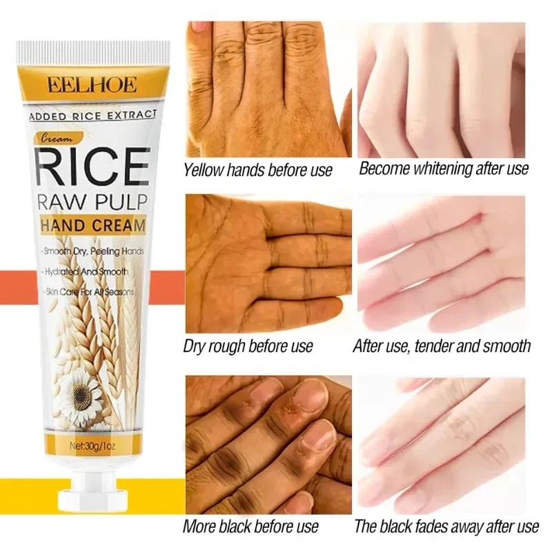 Rice Nourish Hand Anti-crack Hand Repair Products Moisturizing Fade Fine Lines Brightening Korean Smooth Skin Care