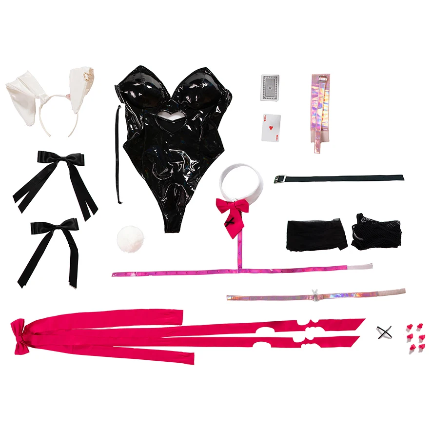 Miku Rabbit Hole Bunny Girl Bodysuit, Macacões, Roupas Uniformes, Anime Fantasias Cosplay