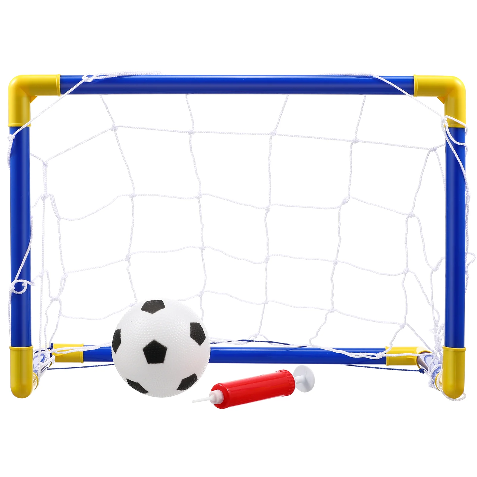 Mini Toddlers Football Goal Soccer Door Gate Post Set Portable Detachable Football Netting with Soccer for Outdoor Goalpost