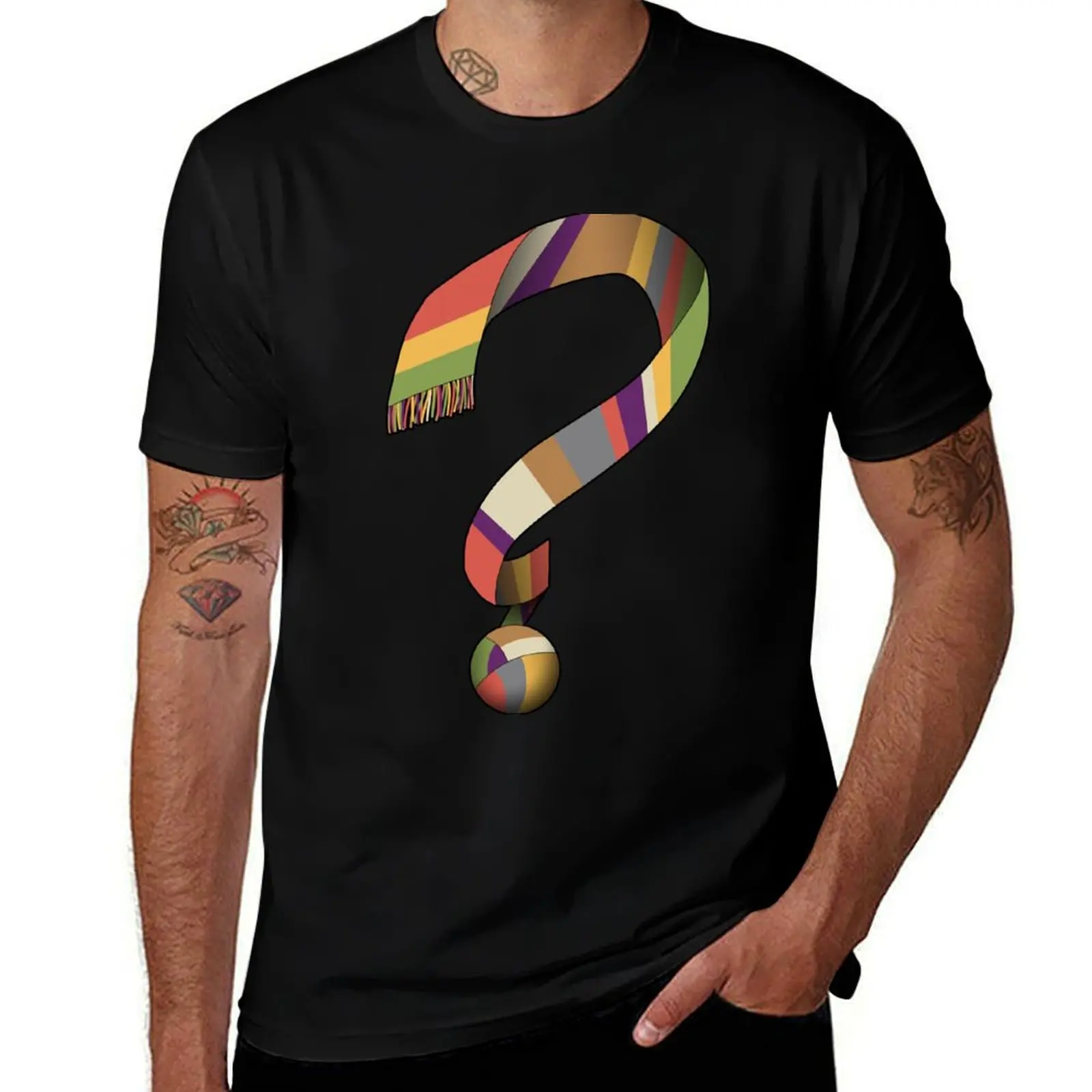 Who Scarf T-Shirt oversizeds funny shirt cotton customizeds men t shirts