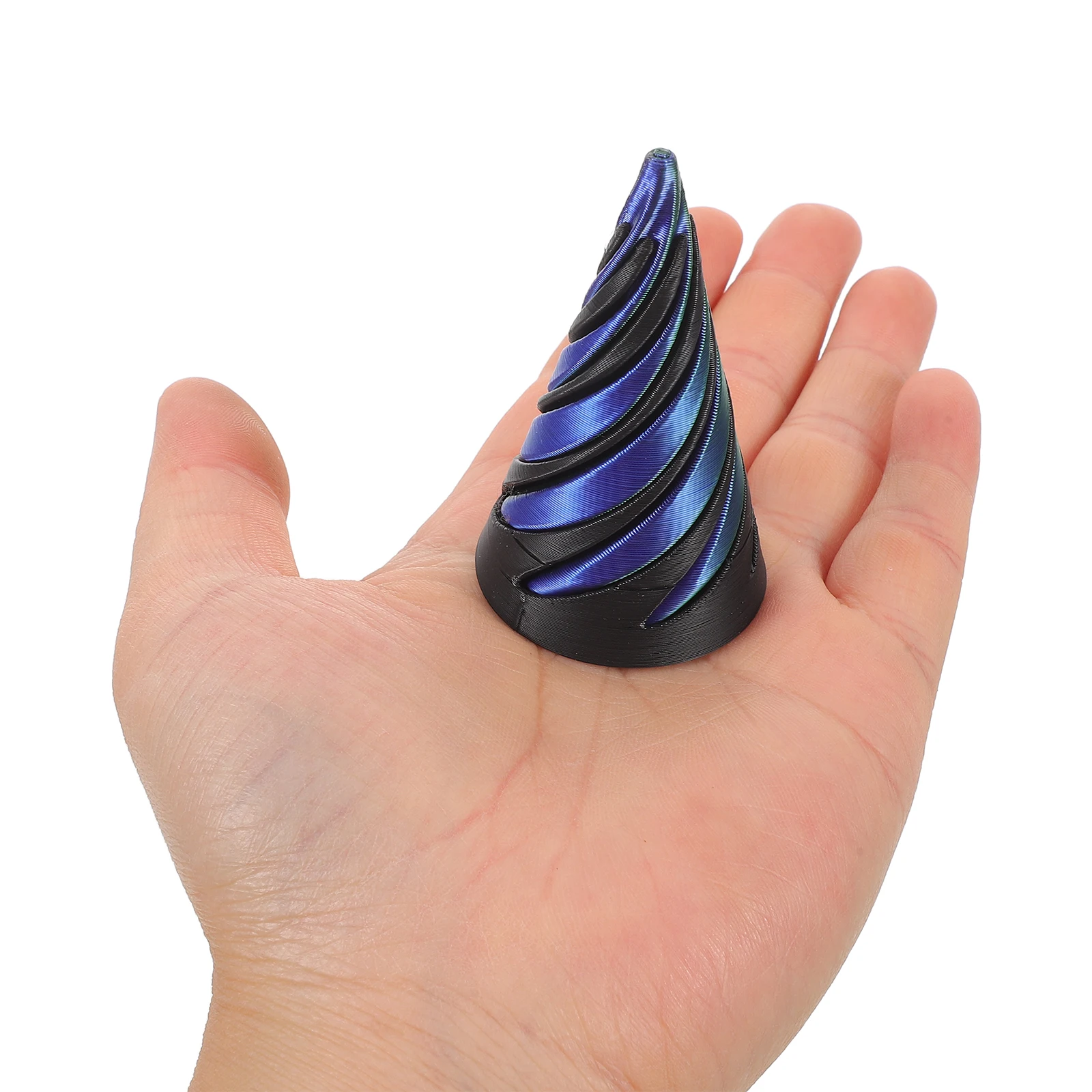 5pcs 3D Printed Fidget Spiral Cone Impossible Pyramid Passthrough Puzzle For Kids Adults Office Desk Stress Relief Game