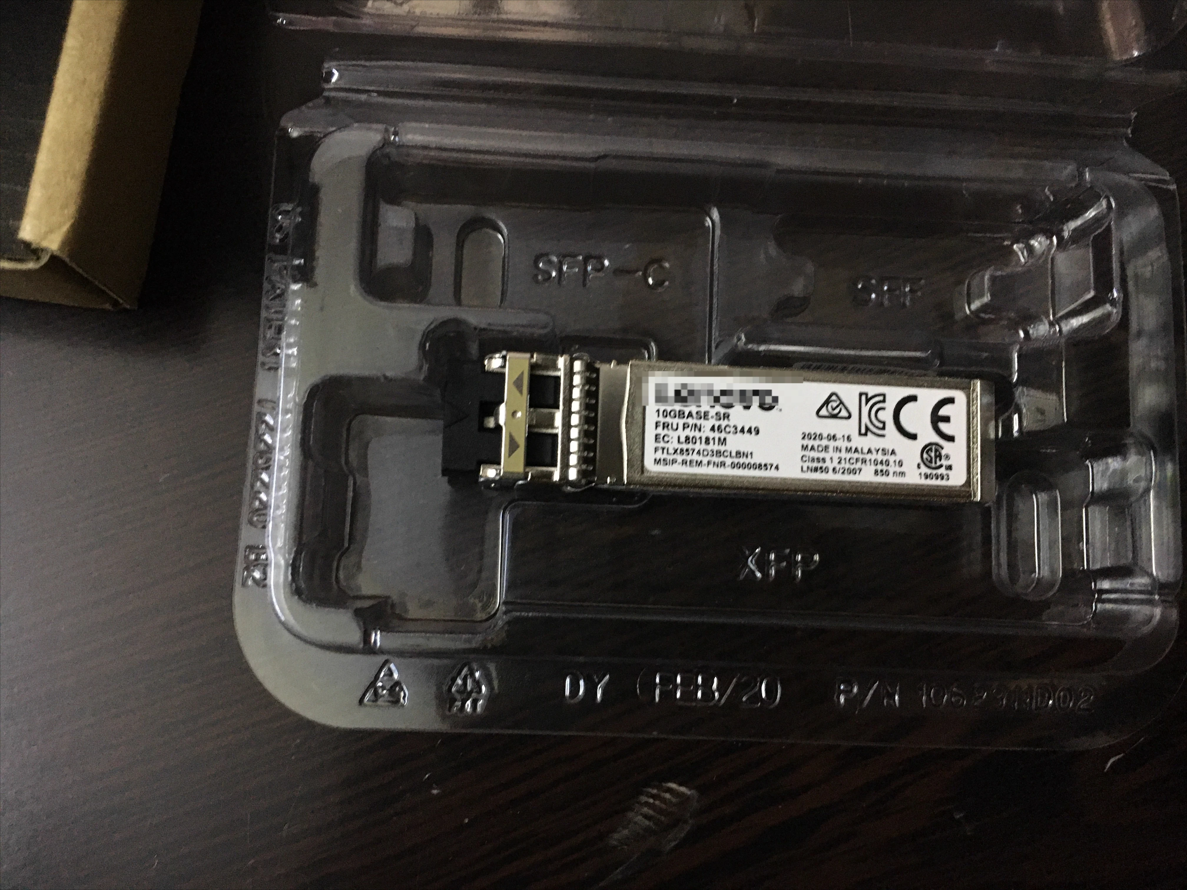 

1pc 46C3447 46C3449 46C3448 10GBASE-SR 10 Gigabit Optical Module