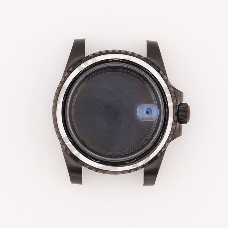 

40mm Diver Watch Case 316L Stainless Steel SubMariner Mod NH34 NH35 NH36 Sapphire Crystals Brushed with Polished Sides