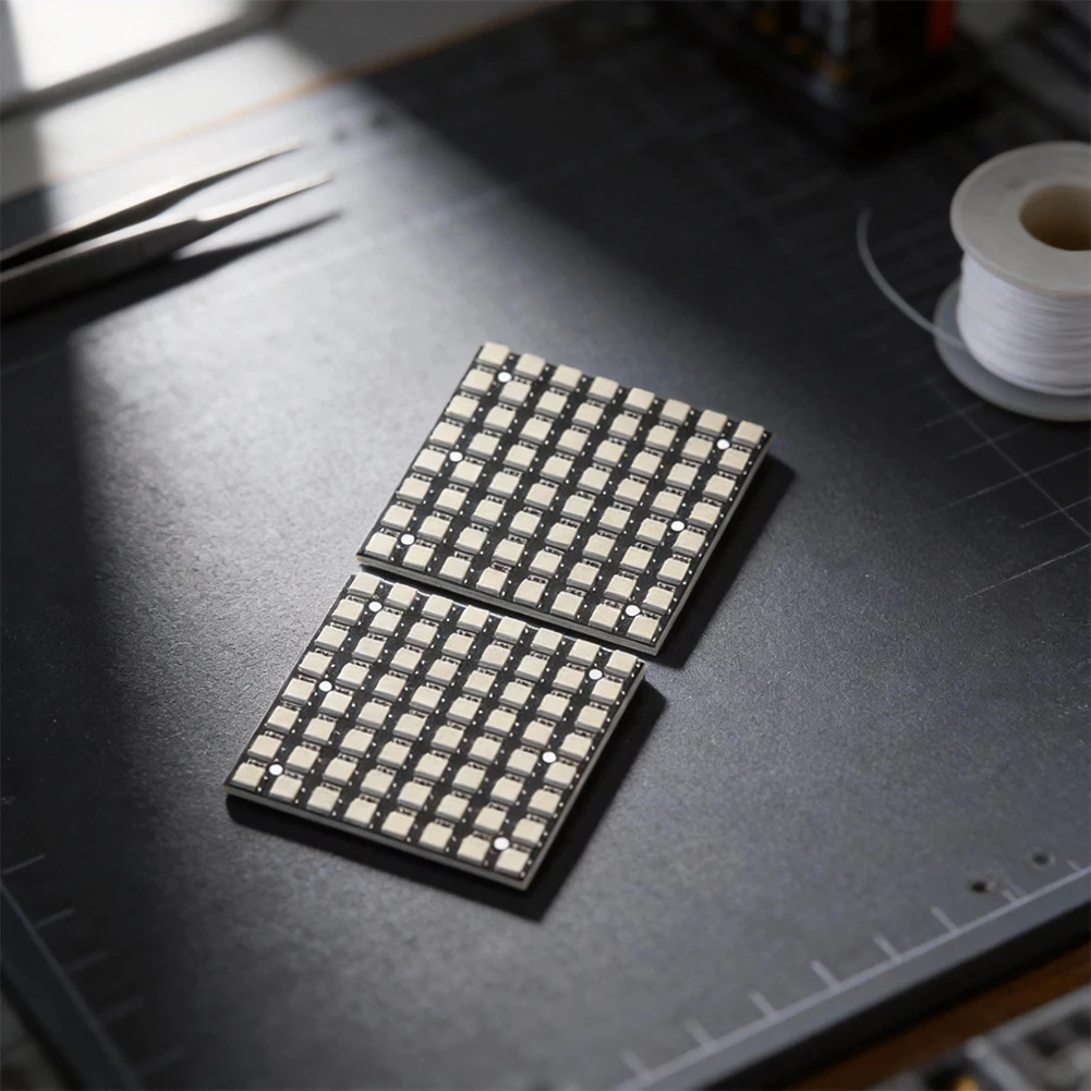 For Arduino-Supported For 8x8 For WS2812B RGB LED Panel 5050 Full Color Light 5V Operation 6.5x6.5cm ABS 4 pcs