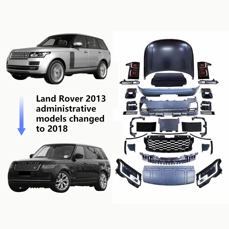 Factory Customized Car Bodykit For Land Rover Range Rover Vogue L405 2013-2017 Upgrade To 2018-2020 Oem New Model Bumper Hood