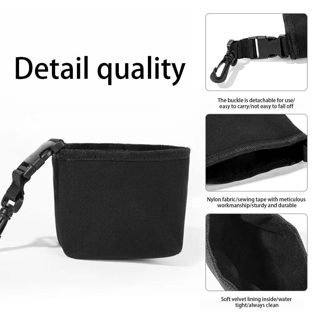 

Portable Golf Accessory Cleaning Bag with Detachable Clip Golf Cleaning Bag Waterproof Liner Cleans Club Grooves Dry Exterior