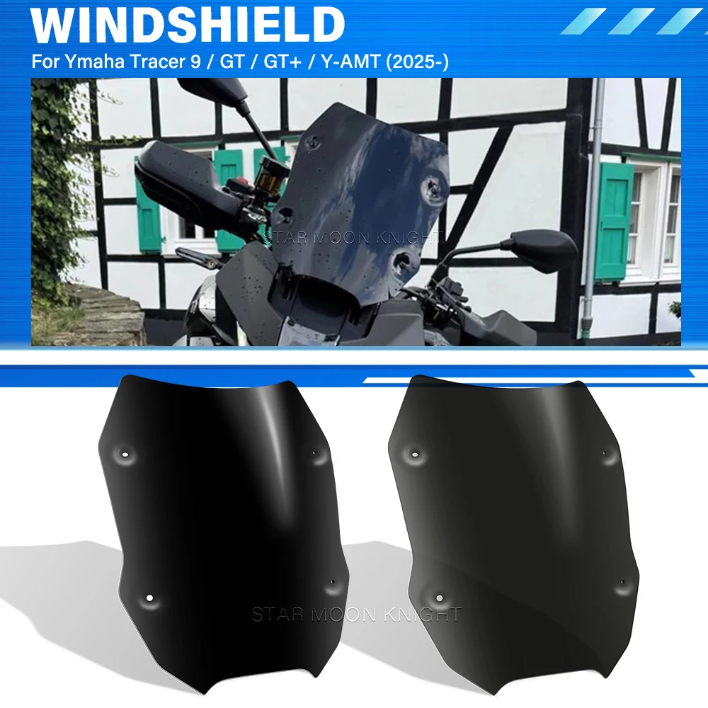 

For YAMAHA TRACER 9 GT GT+ Y-AMT TRACER9 (2025+) Motorcycle Windshield Viser Visor Deflector WindScreen WindScreen Shield Screen