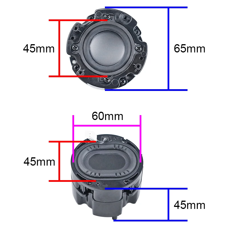 GHXAMP-Alto-falante passivo de diafragma baixo, adequado para Harman Kardon, computador e desktop, alta qualidade, DIY, 1.75 in, 2in, 1 par