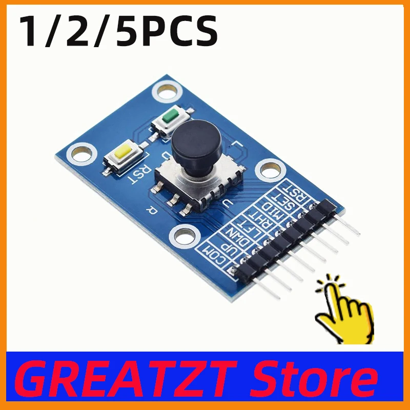 Five Direction Navigation Button Module for MCU AVR Game 5D Rocker Joystick Independent Keyboard for Arduino Joystick Module