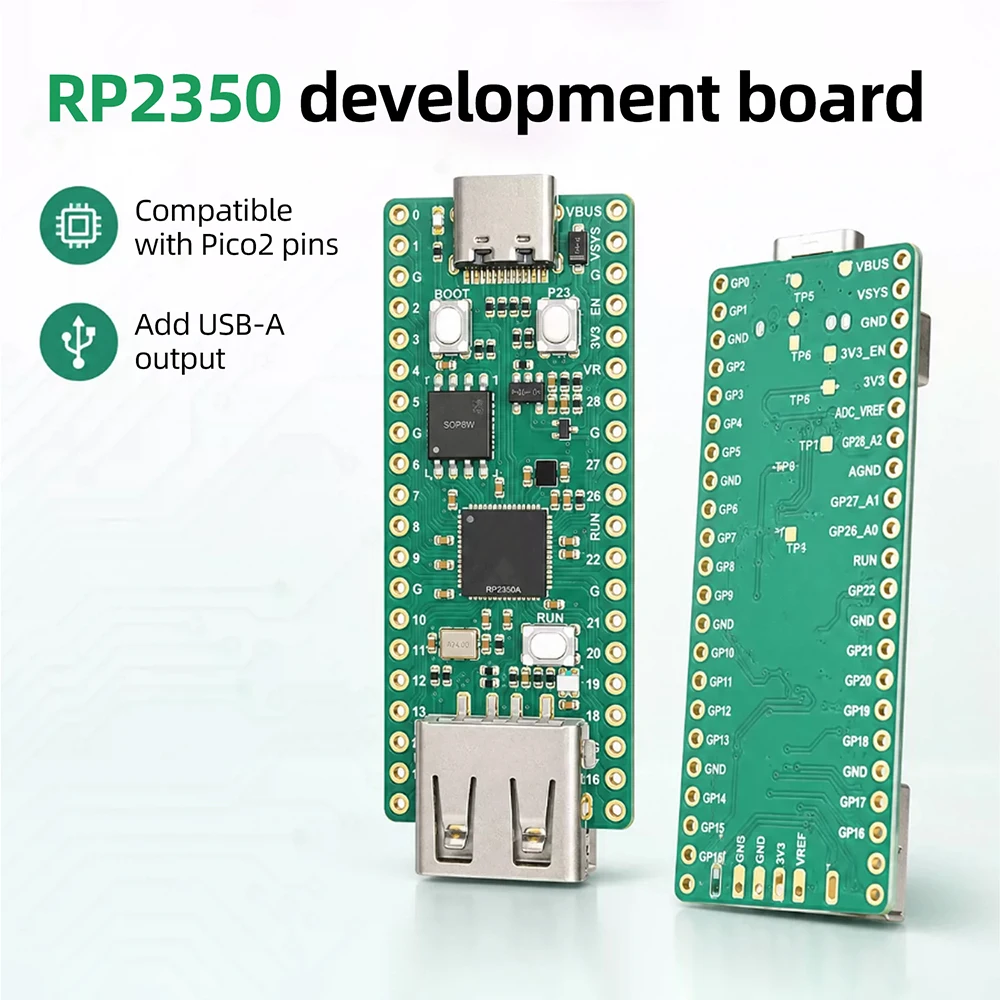 RP2350 Entwicklungsboard Mikrocontroller-Prozessor USB-Typ-C-Schnittstelle für Raspberry Pi Pico 2 – Detail 11