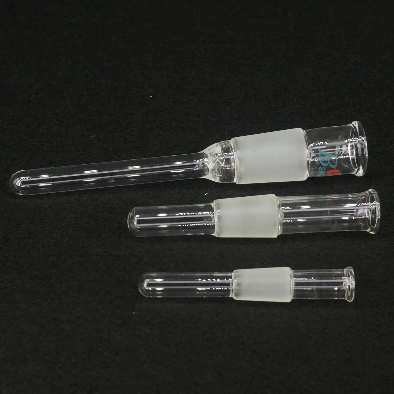 Ground Mouth 14/23 19/26 24/29 Joint Length 40mm 100mm Borosilicate Glass Thermometer Adapter Lower Tube Lab