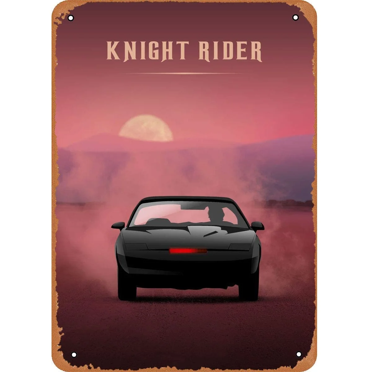 

2021 Knight Rider Movies Retro Metal Tin Sign Interesting Outdoor Decorations Home Coffee House Garage Supplies 12 X 8 Inch