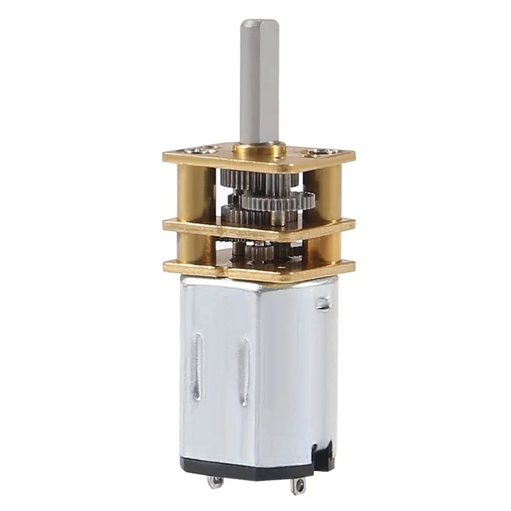 Silnik redukcyjny DC 3V 30RPM N20 z wałem 3mm, mini silnik z metalową przekładnią z pełną metalową skrzynią biegów, mikrosilnik