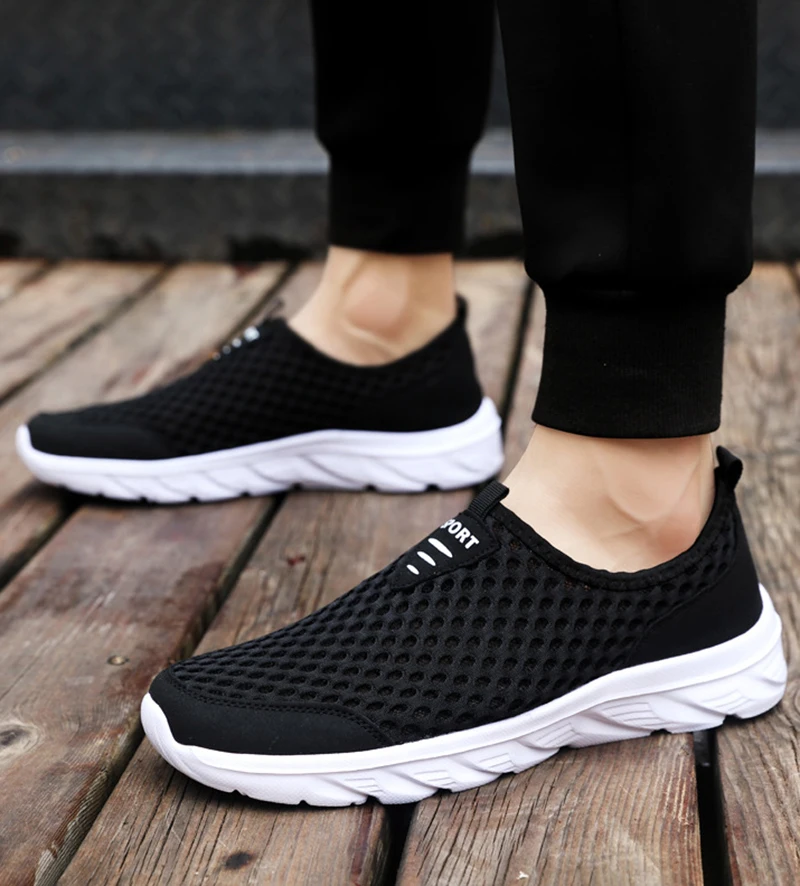 Men Sport Shoes Breathable Mens Walking Shoes Ultralight Sneakers Male Tennis Shoes Homme Anti-slip Running Shoes Tennis Sneaker