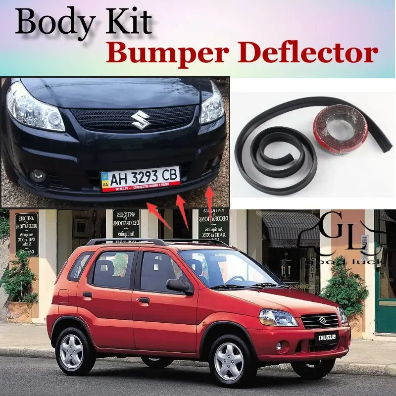 Bumper Lip Deflector Lips For Suzuki Ignis Front Spoiler Skirt For TG Friends Car View Tuning / Body Kit / Strip