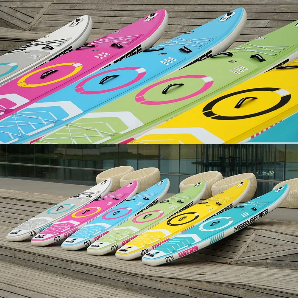 

-Colourful Wholesale Inflatable stand up paddle board Surf Board Sail SUP Board surfboard
