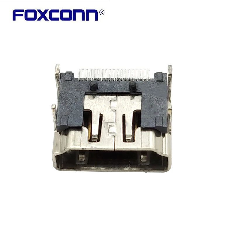 Foxconn QJ5119L-NT01-7H-W 19P 짧은 바디 SMT 더블 포지셔닝 열 HDMI 매트릭스