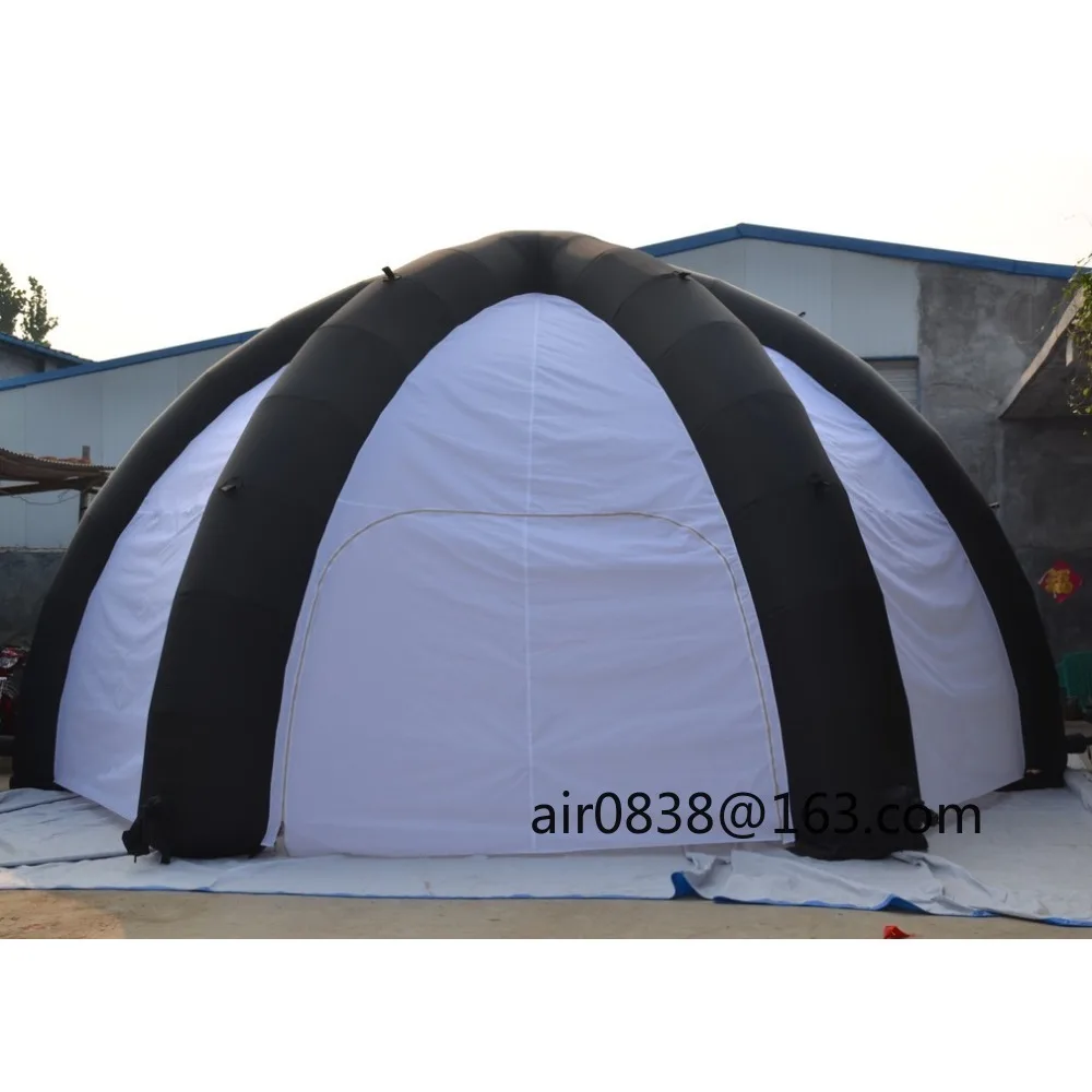 Tienda de araña inflable cubierta portátil con paneles laterales, refugio de cúpula de aire de 6 patas, dosel para eventos para promoción al aire libre
