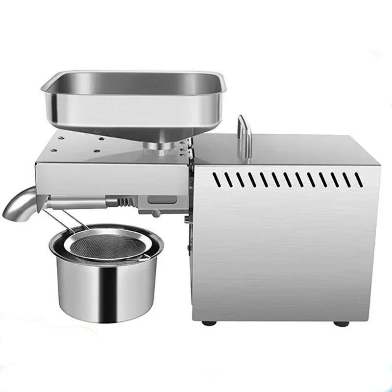 Appareils ménagers 110V/220V automatique ménage huile de lin Press3-5KG sésame presse à huile d'arachide en acier inoxydable contrôle de température