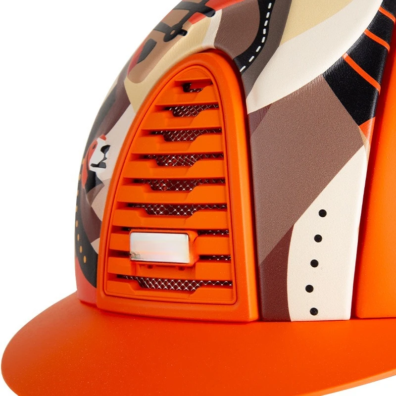 Equestrian Helmet Pegasus Orange Matte Riding Cap Harness Equestrian Supplies