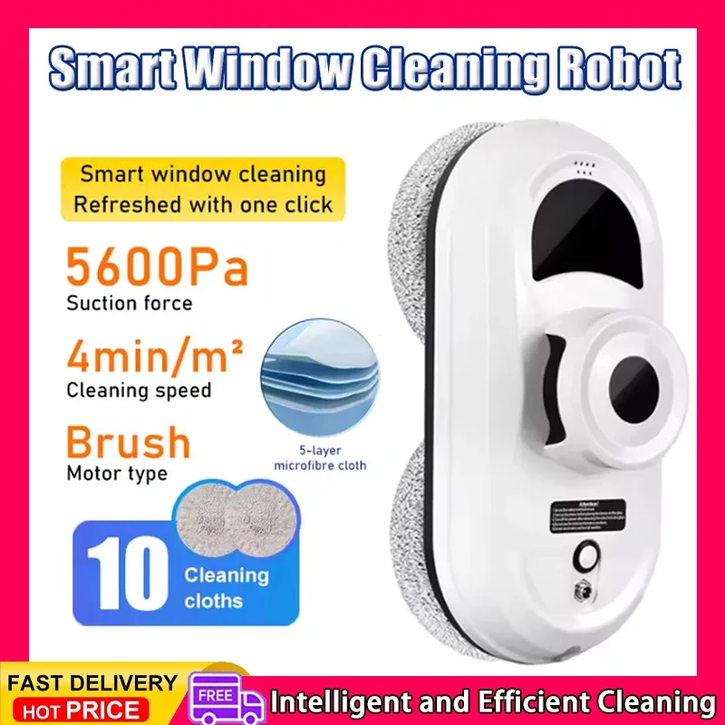 

Window Cleaner Robot Vacuum Cleaning Remote Control For Home Cleaning Anti-Fall Electric Windows Washer Glass Cleaner