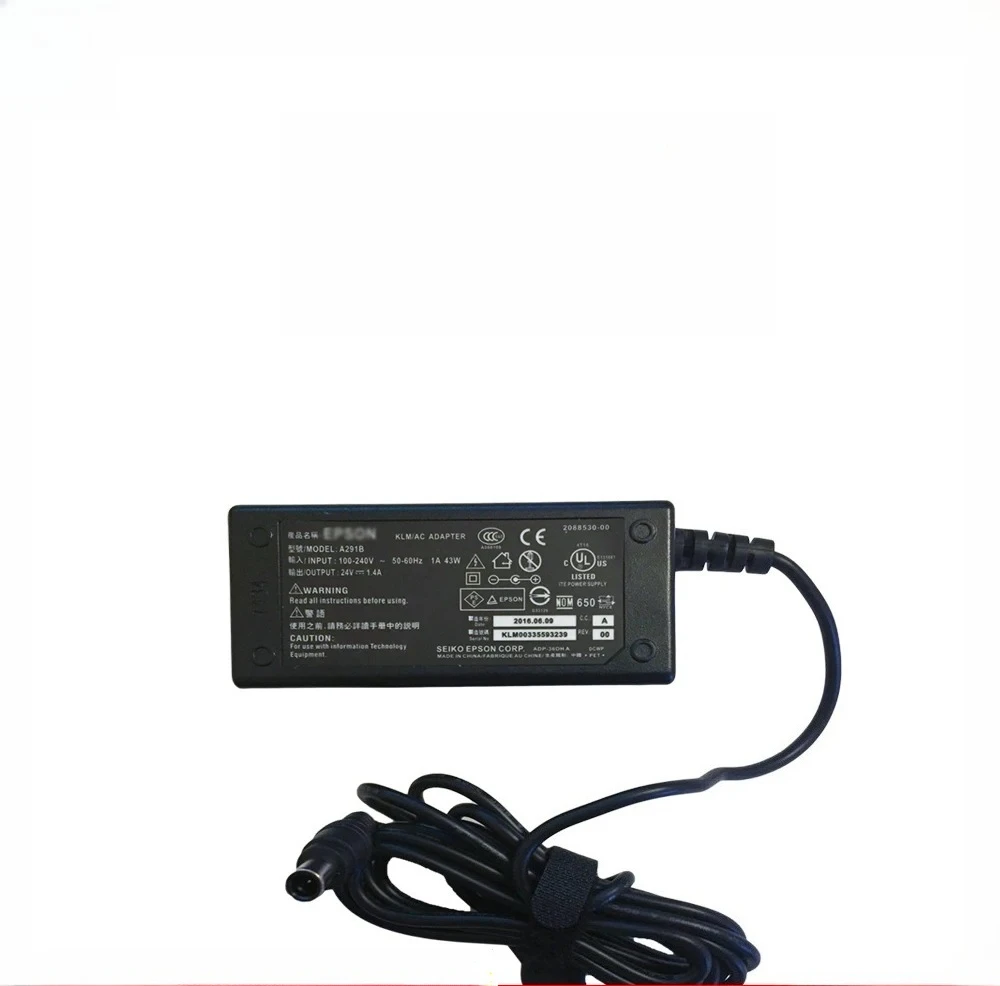 

24V1.4A 1.3A 1.1A AC DC Adapter Charger A291B for V500 V600 V700 V750 Printer Scanner Power Supply Power Box Original