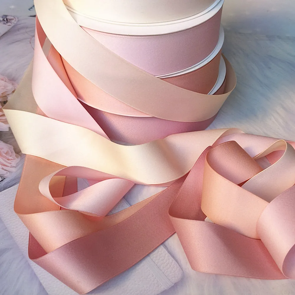 5Yards 3.8CM Matte Finish Satin Ribbon DIY Bows Material Bouquet Flowers Gift Cake Box Wrap Clothing Wedding Party Decoration