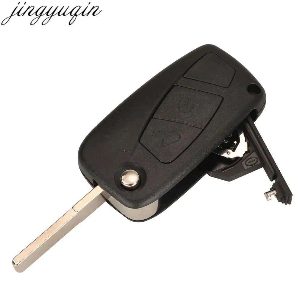 Jingyuqin Remote Car Key Alarm 433Mhz ID46 PCF7946 Chip For Fiat 500 Citroen Nemo Peugeot Bipper Ford KA Opel Vauxhall Combo