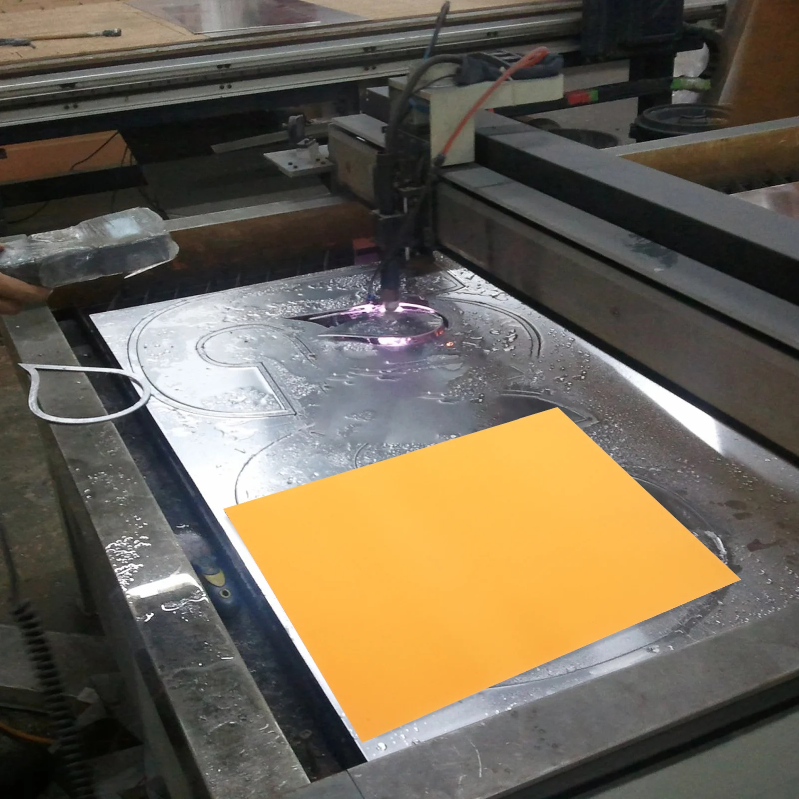 

2Pcs Aluminum Engraving Blanks Gold Sheet Metal Plates for Engraving DIY Craft Decorations Cards Aluminum Sheet