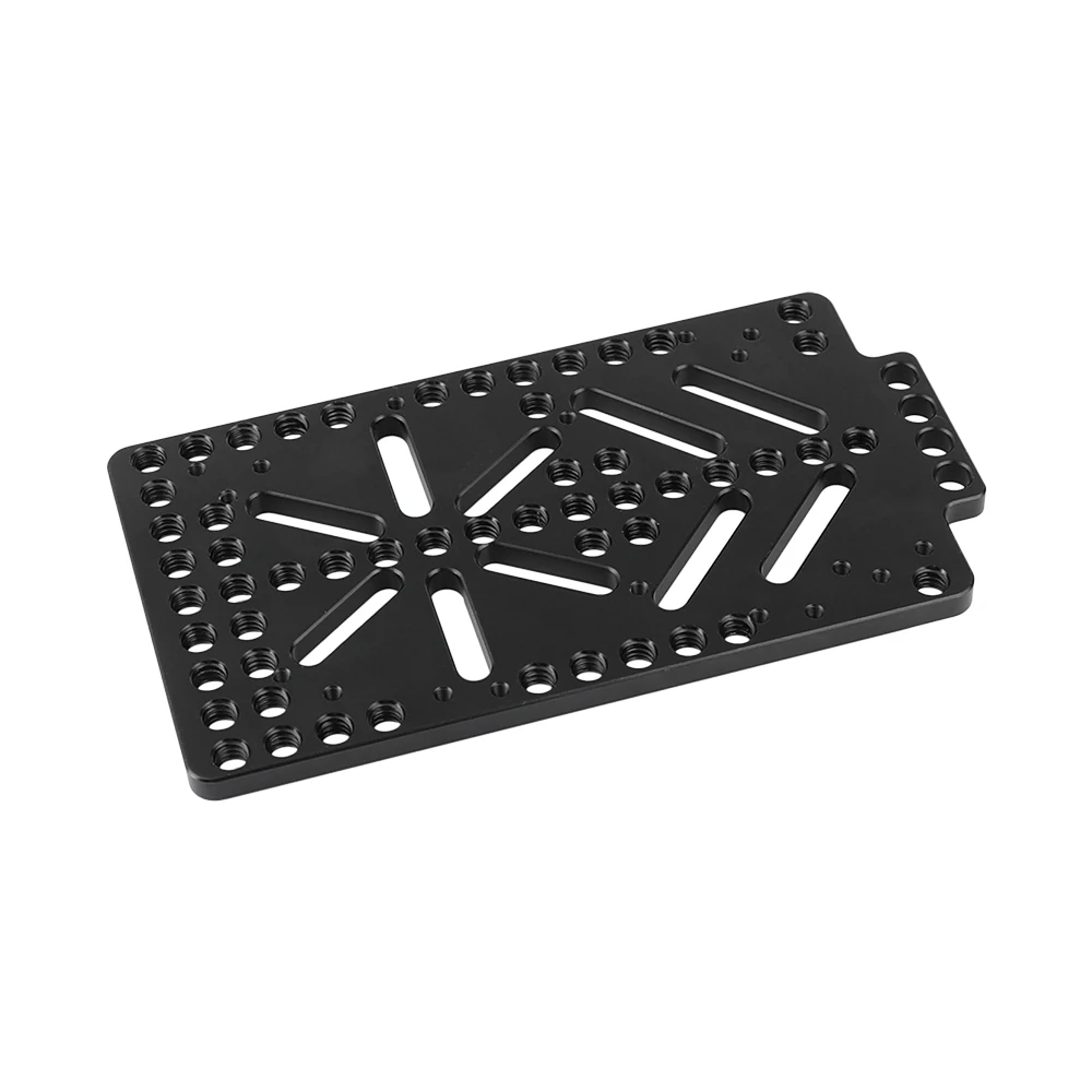 CAMVATE Aluminum Camera Cheese Plate Battery Backboard For DSLR Camera V Mount Power Supply Splitter Battery Mount Plate