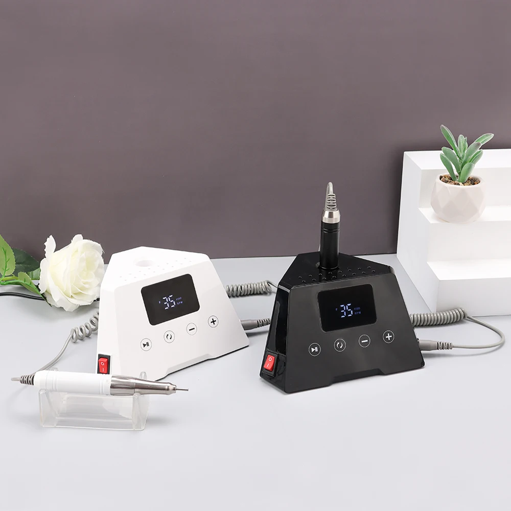 SIMINAIL 65w Coreless Powerful Electric Nail Drill Machine 35000rpm Drill Bit Set Manicure Desktop Base Polisher E File