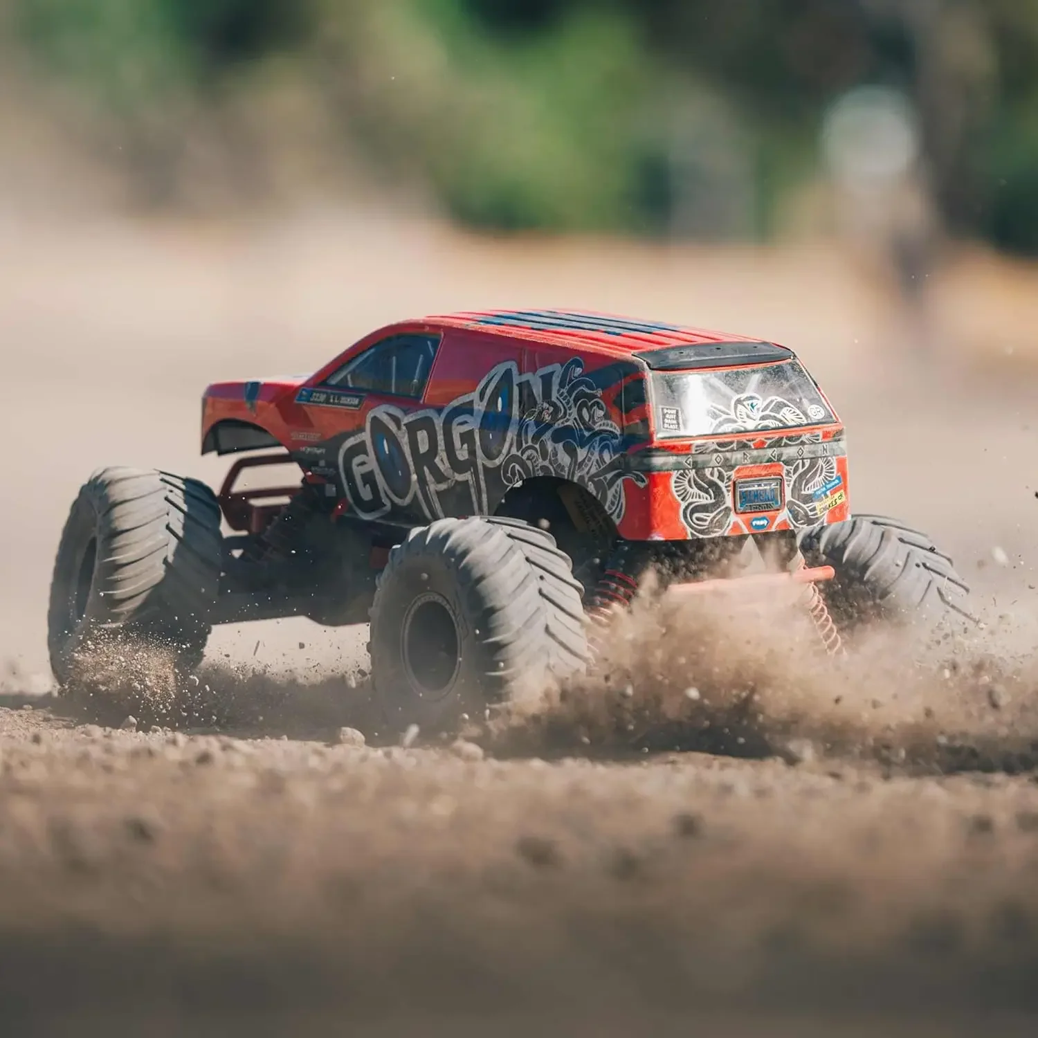 RC Truck Gorgon 2 Wheel Drive MT 1/10 RTR (Ready-to-Run Battery and Charger Included) Smart 3300 7C S120 USB Red ARA3230ST2 image 3