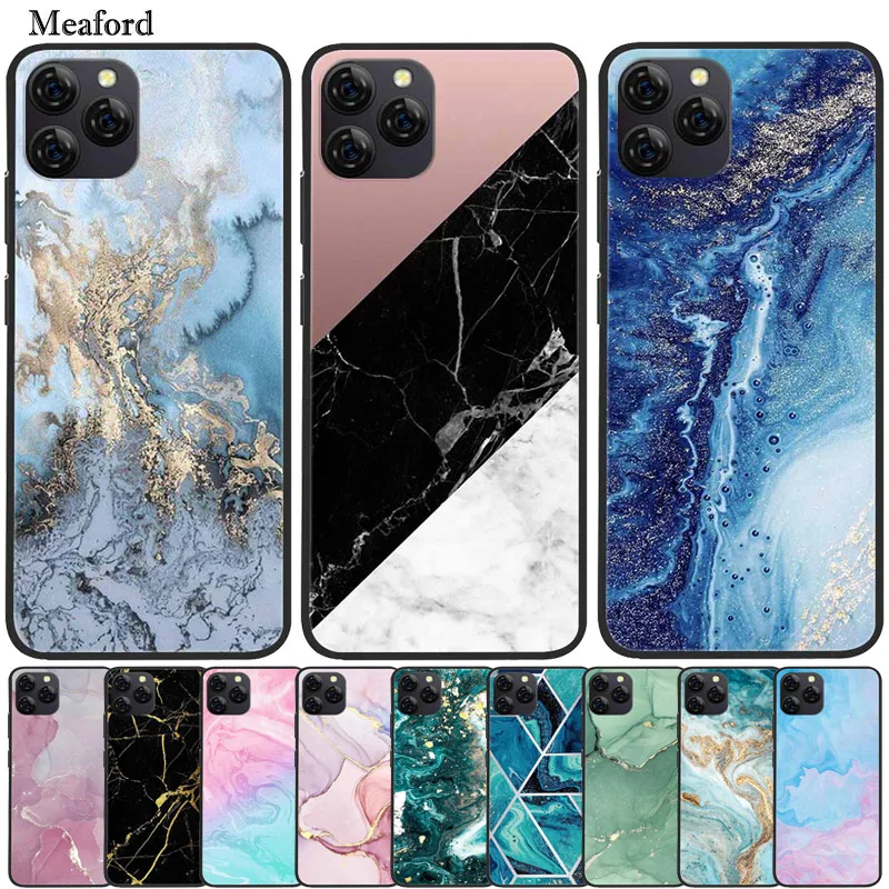 For Blackview A95 Case Marble Silicone TPU Soft Phone Back Cover Case For Blackview A 95 Funda Shockproof Fashion Bumper Coque