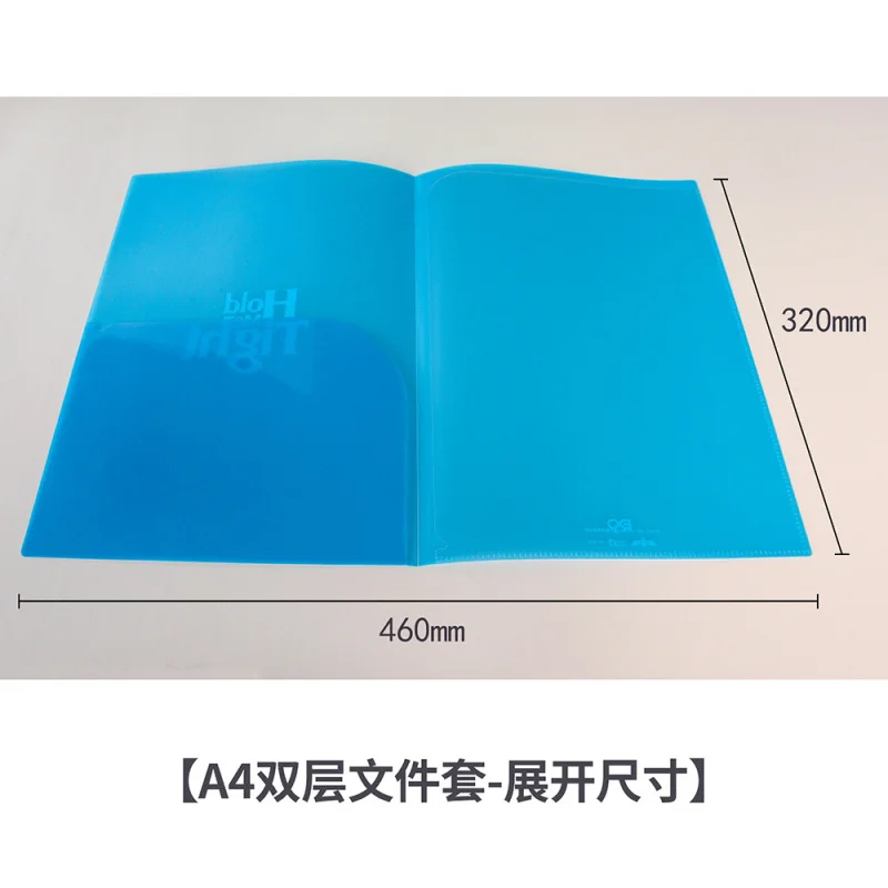 Customized Thickened Plastic Transparent A4 Double Layer Bag Student Exam Paper Office Business
